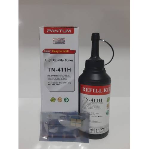 Orijinal Pantum Orijinal TN-411H Toner Dolum Kiti ve Çip ( Refill Kit )